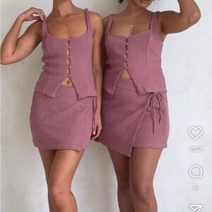 Sabo Skirt Emilee Top and Mini Wrap Skirt set